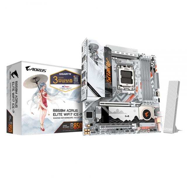 기가바이트 B850M AORUS ELITE WIFI7 ICE-P 피씨디렉트 