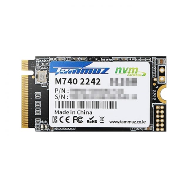 타무즈 M740 M.2 2242 NVMe 256GB 